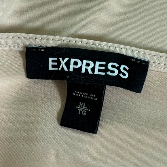 EXPRESS Stretch Beige Nude Color Women’s Tank Top XL - Picture 5 of 7